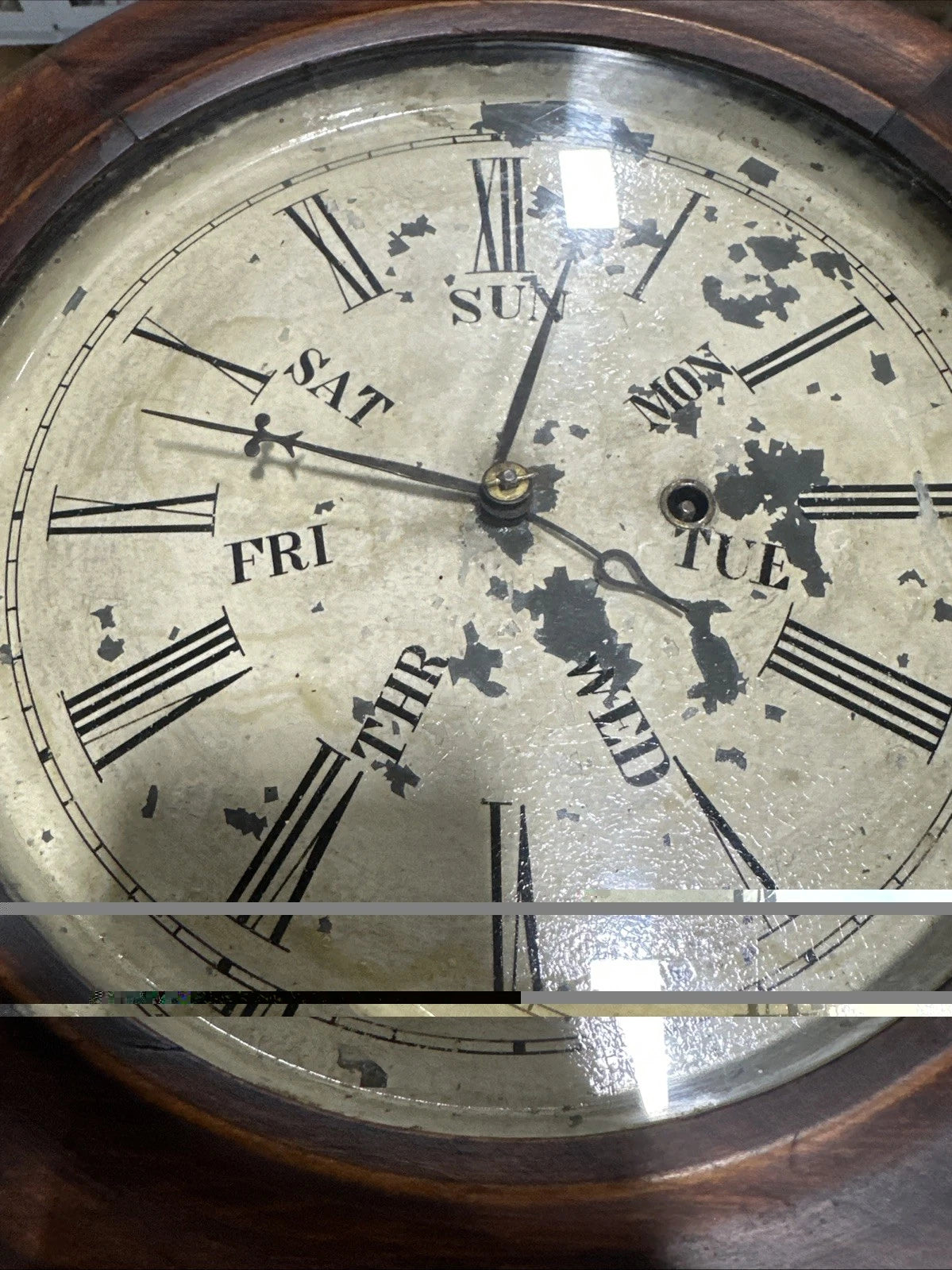 Antique Lewis Patent Double Dial Perpetual Calendar Clock Partially Working RARE