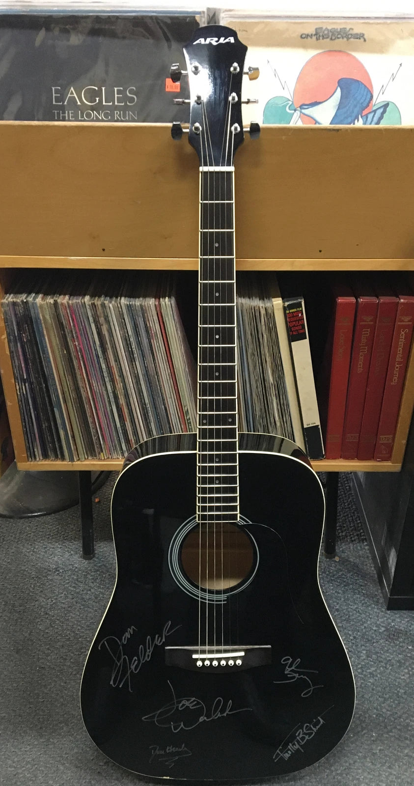 Eagles Autographed Acoustic Guitar