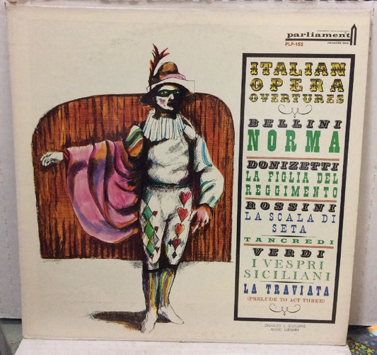 Bellini,Donizetti,Rossini,Verdi Italian Opera Overtures Record PLP-152