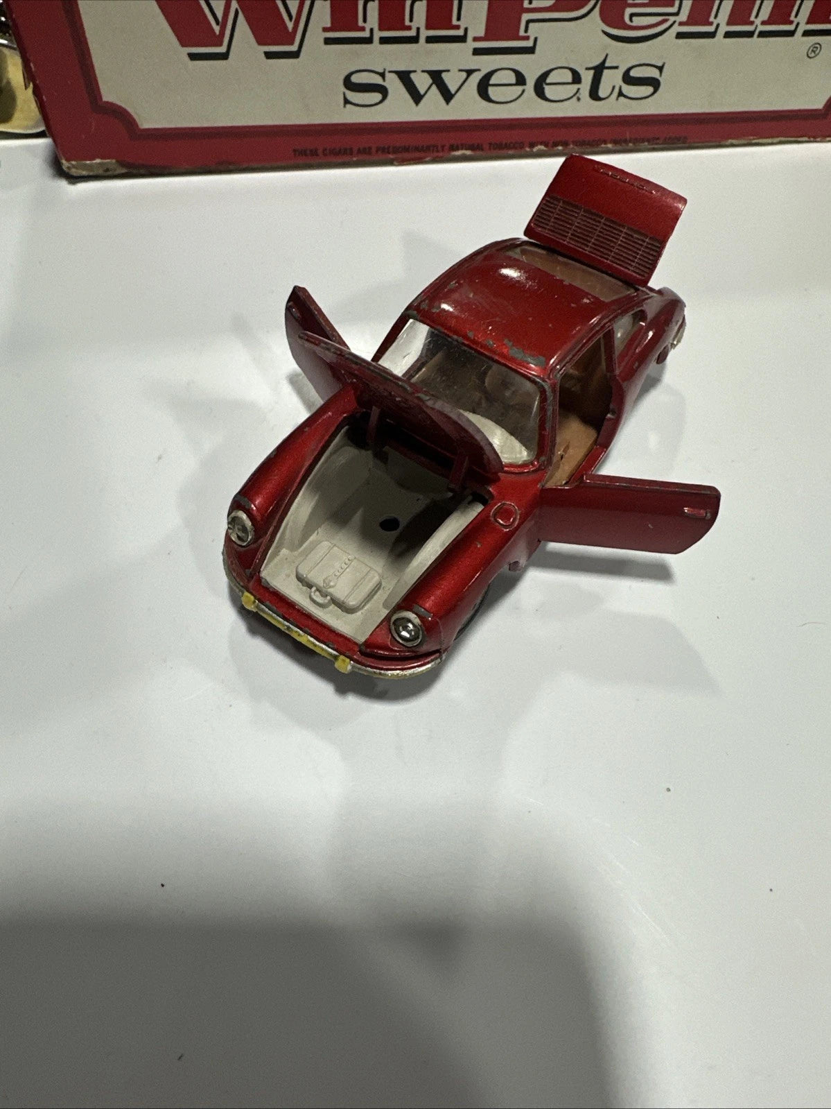 Vintage 1/43 Politoys-M 527 Porsche 912 in Red Fair Condition