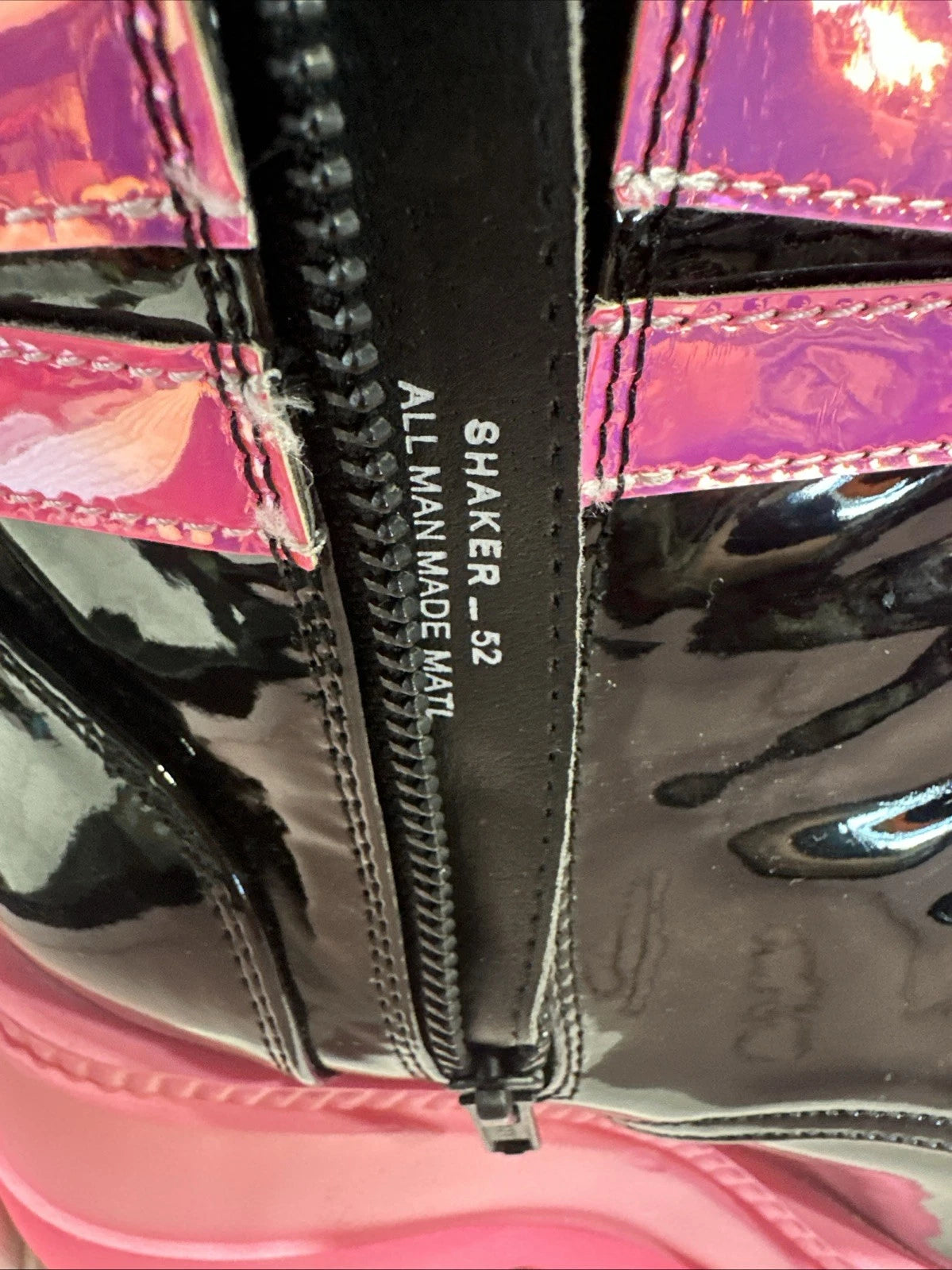 Pleaser Demonia 6 Inch Wedge Mary Jane Heels Wave 48 Shoes Size 8 PINK