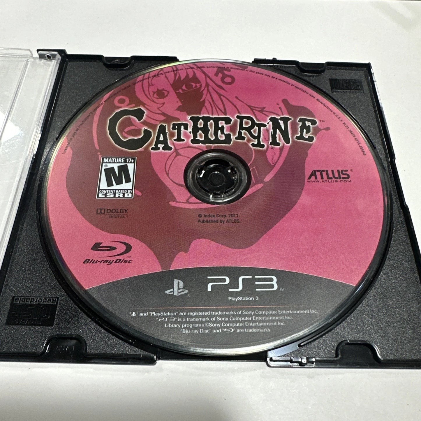 Catherine (Sony PlayStation 3, PS3, 2011) Disc Only Tested Works