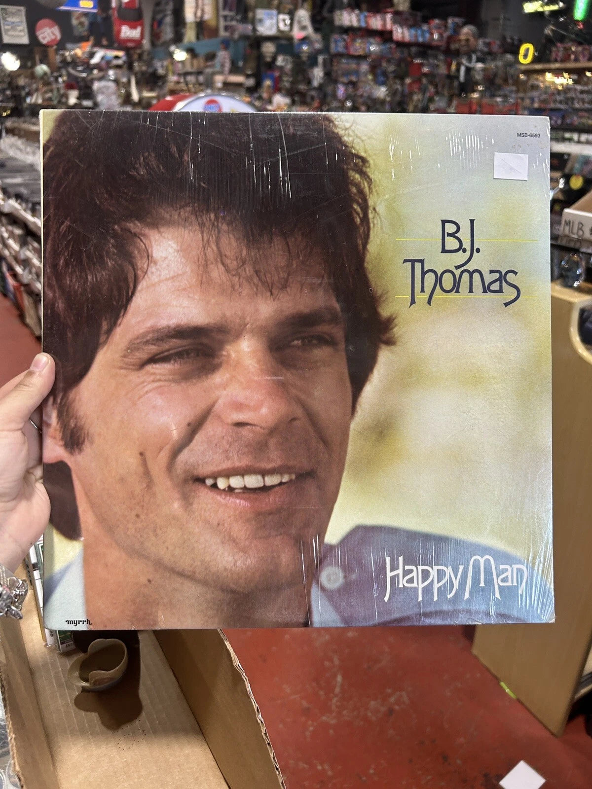 B.J. THOMAS, Happy Man USA New Sealed Old Stock LP