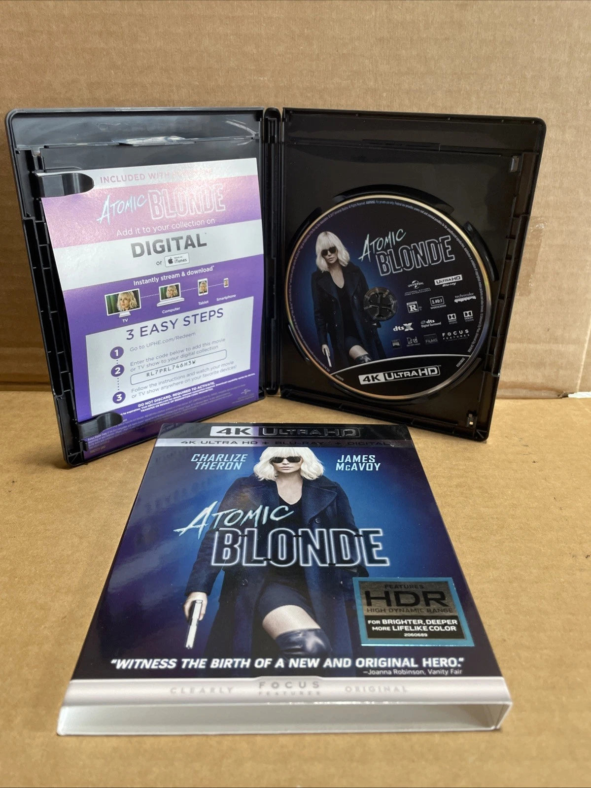 Atomic Blonde 4K Ultra HD Blu-Ray W Sleeve Charlize Theron