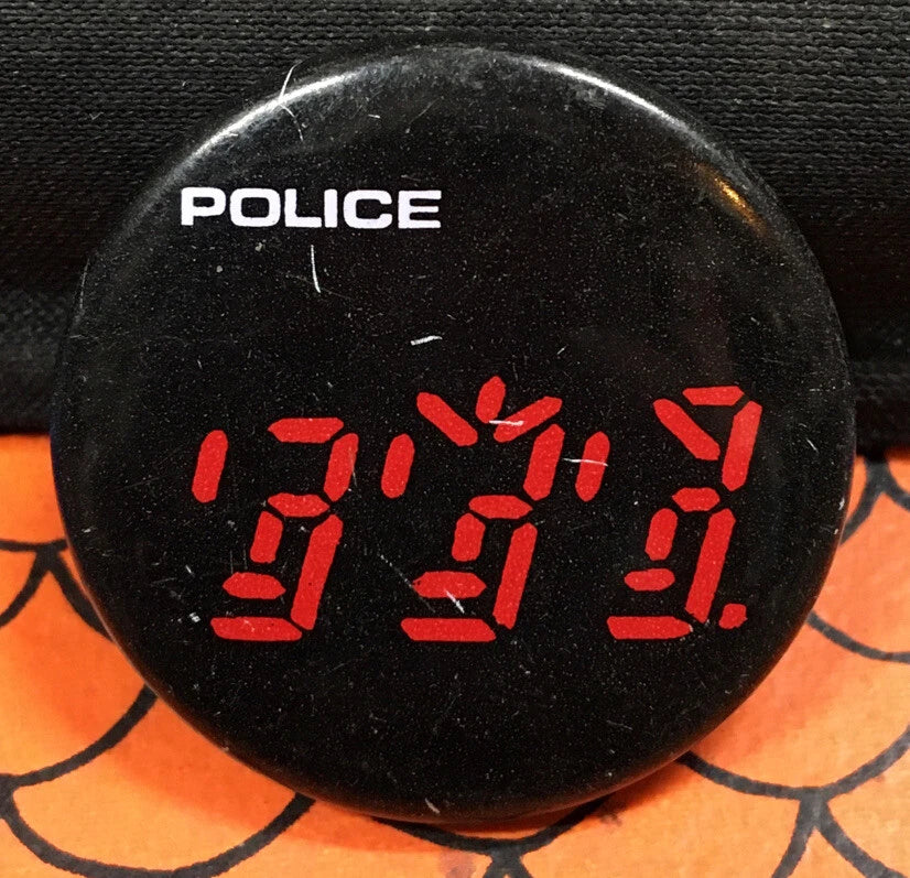 Police Vintage Button