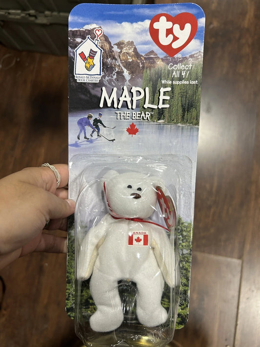 MAPLE The Bear Rare Ty Beanie Baby