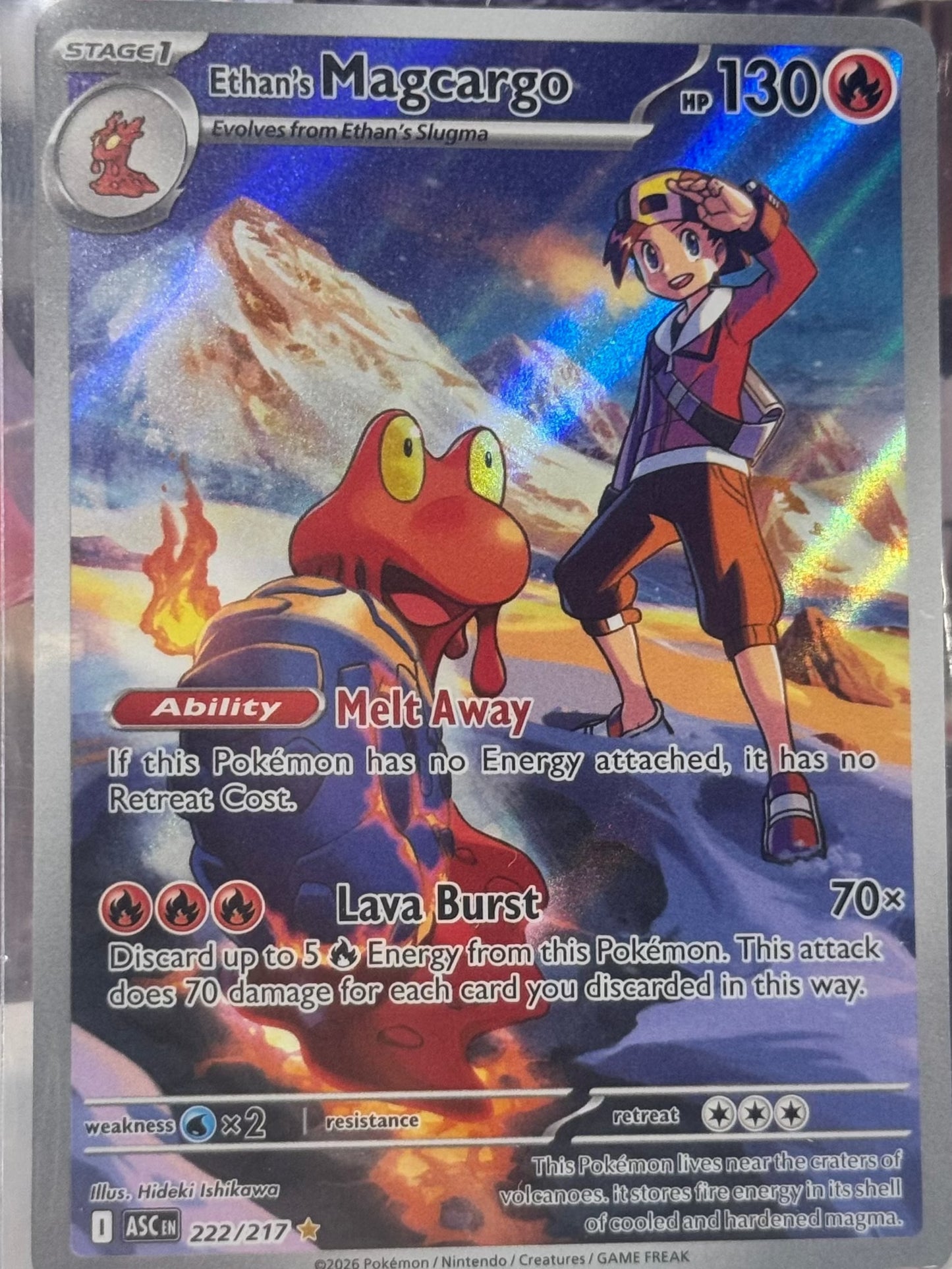 Ethan's Magcargo 222/217 — Pokémon TCG Scarlet & Violet: Astral Cascade