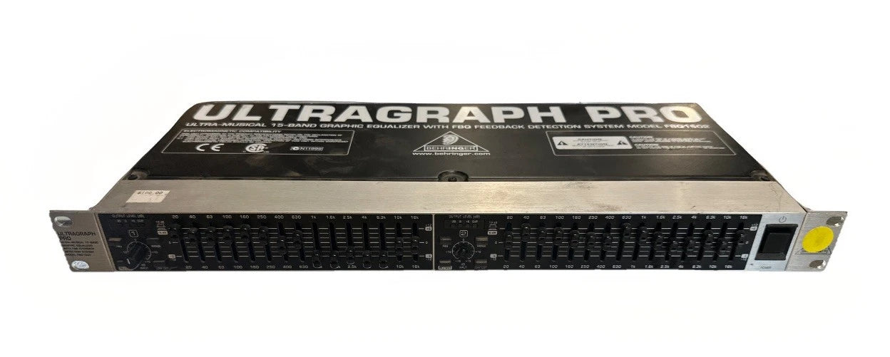 Behringer ULTRAGRAPH PRO FBQ1502 – 15-Band Graphic Equalizer Lights Up Untested