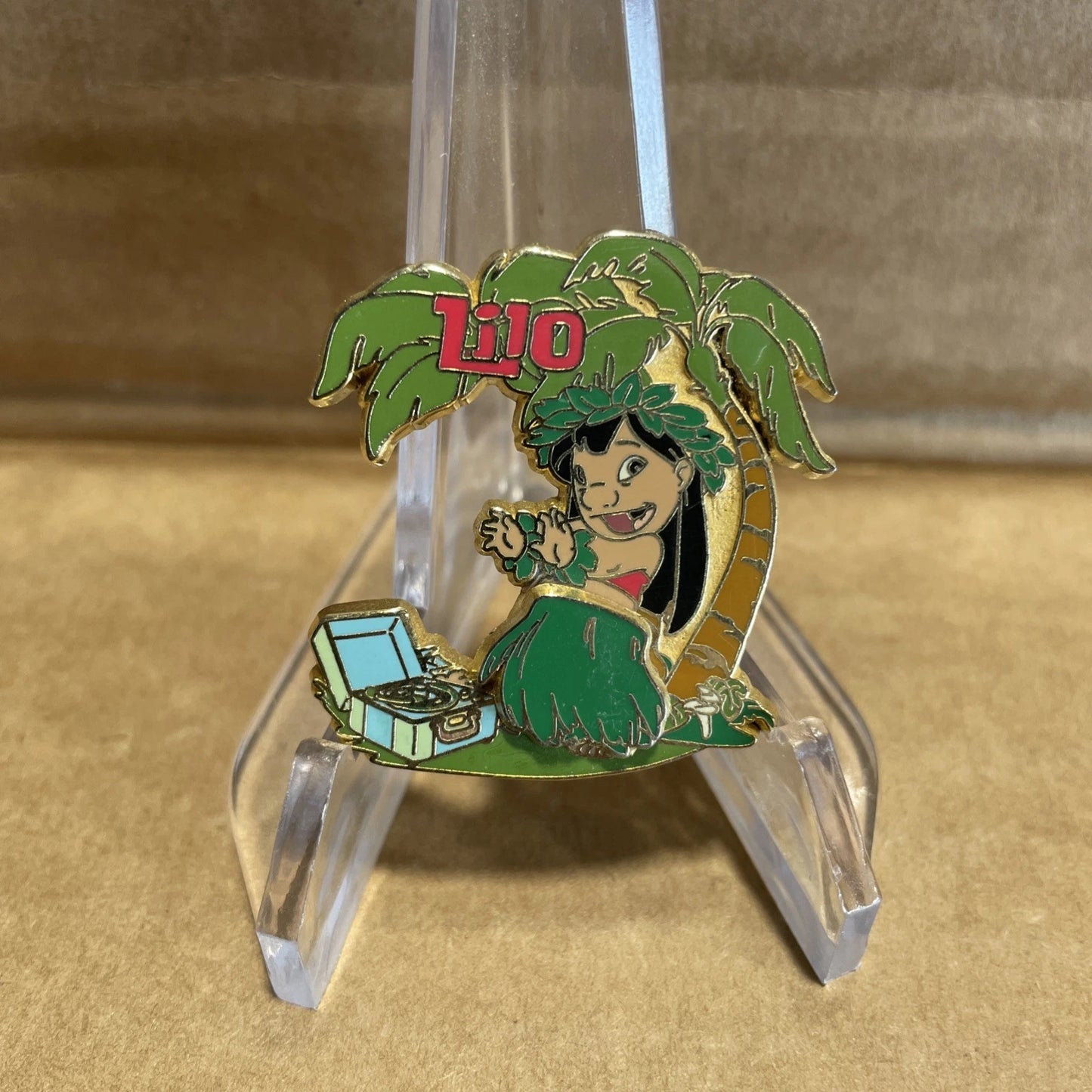Disney Store Lilo Hula Dancing Slider Stitch Pin