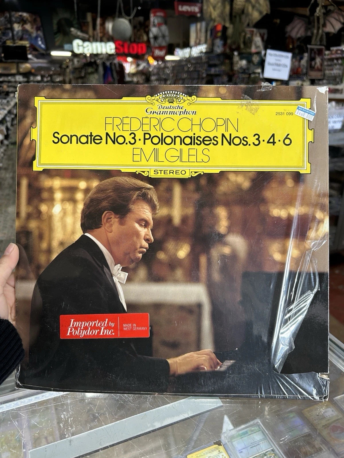DG 2531 099 Emil Gilels Chopin Sonata #3; 3 Polonaises #3,4,6 1979 NM shrink