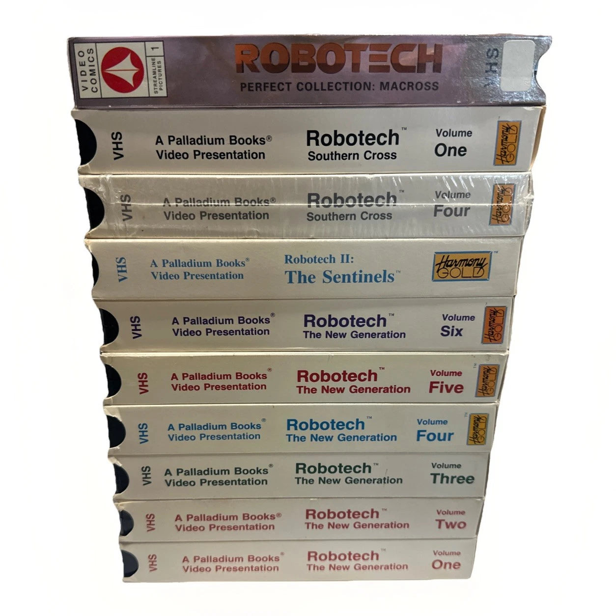 Robotech The New Generation VHS Lot Bundle x7 Vols. 1-8 1985 (missing Vol 6)