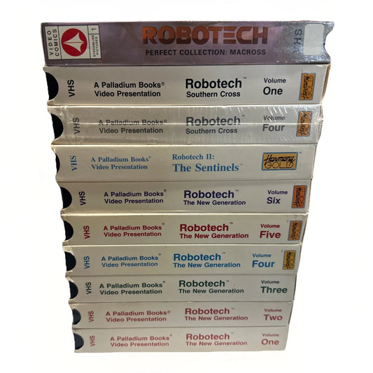 Robotech The New Generation VHS Lot Bundle x7 Vols. 1-8 1985 (missing Vol 6)