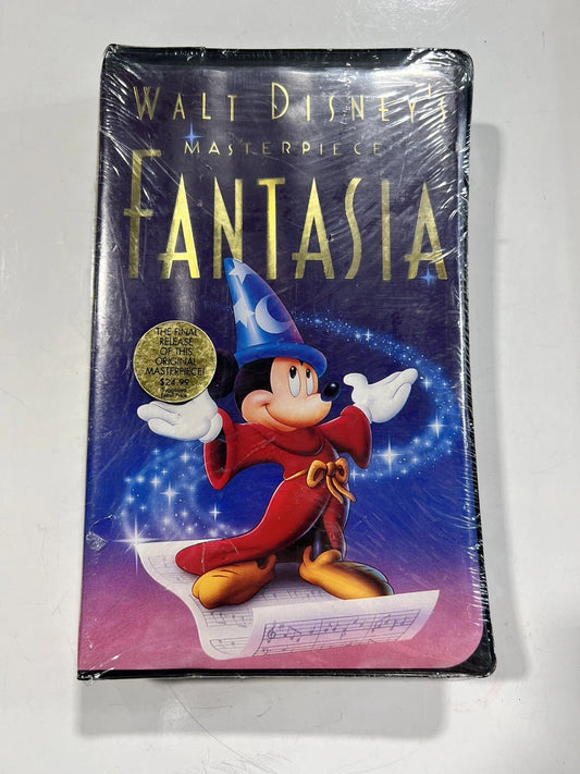 DISNEY Fantasia VHS Tape Black Diamond Edition 1132 MIP SEALED