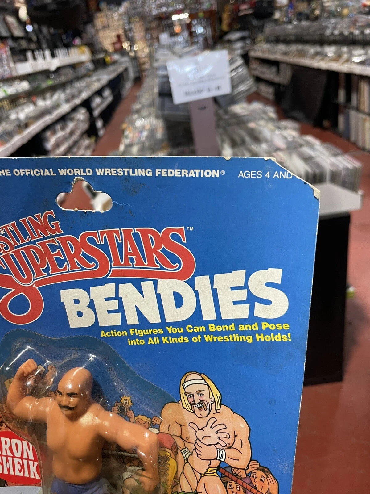 THE IRON SHEIK - WWF WRESTLING SUPERSTARS - VINTAGE 1985 LJN FIGURE - WWE