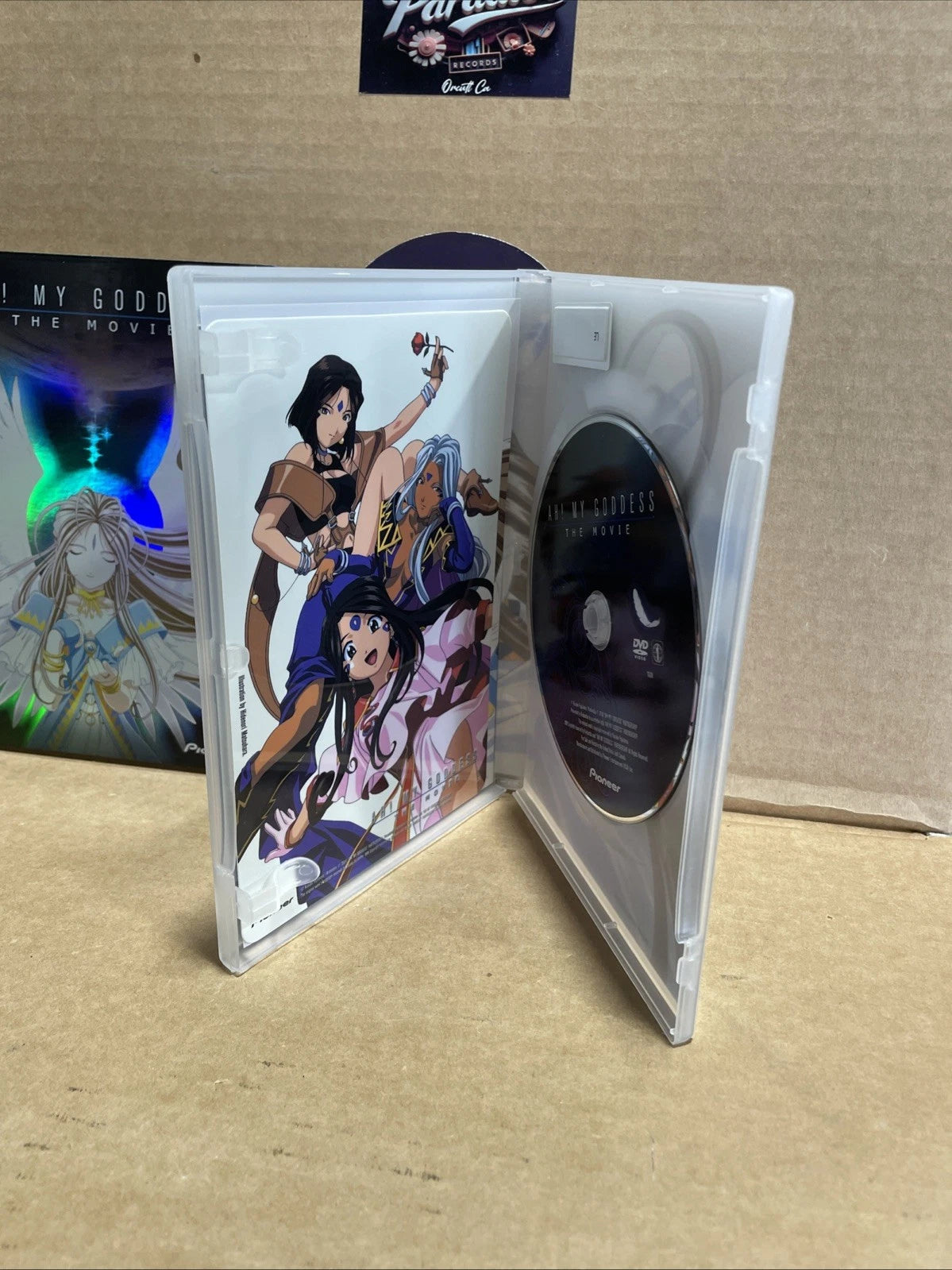 Ah! My Goddess The Movie DVD w/ Slipcover Pioneer 2000 With Card