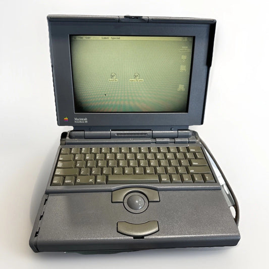 VINTAGE Apple Macintosh PowerBook 180 Laptop w/Charger Turns On