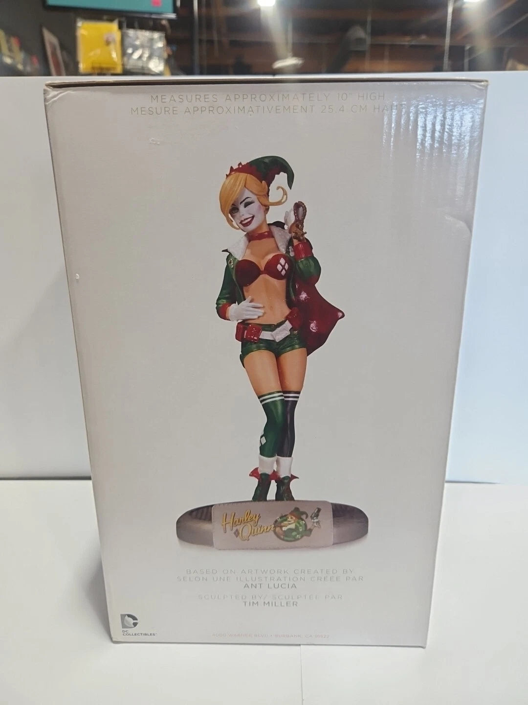 DC Collectibles DC Comics Bombshells Holiday Harley Quinn Statue USED