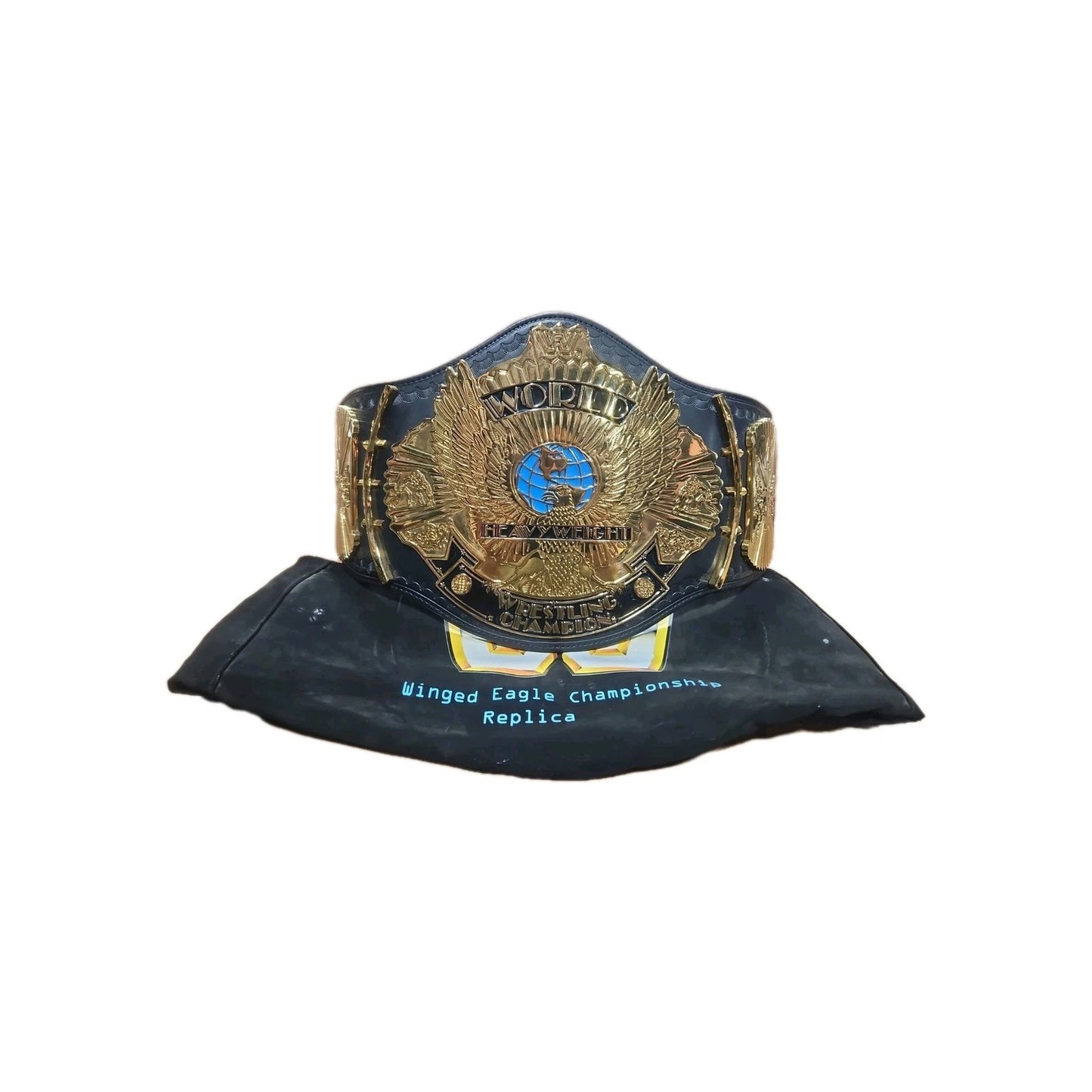 WWE Shop Winged Eagle Championship Dual Plated Replica Belt Authentic With Bag