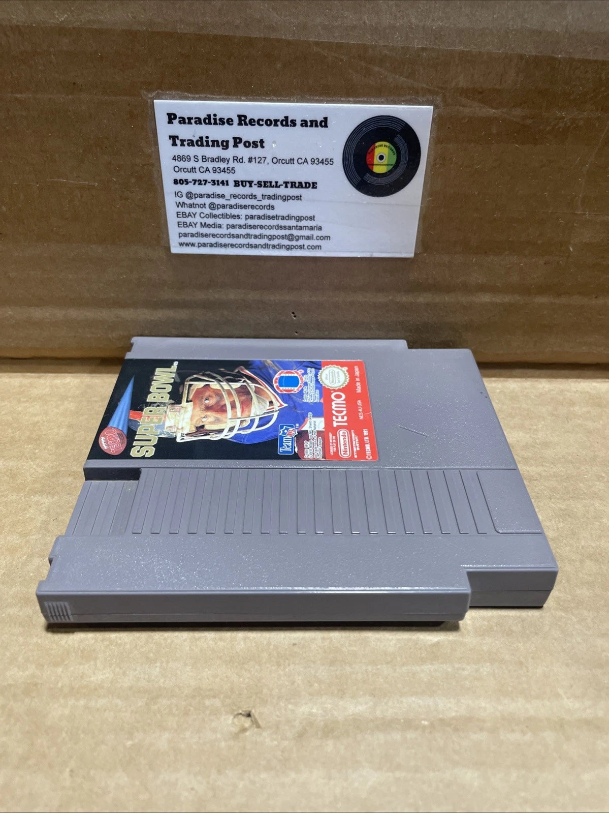 Nintendo NES Tecmo Super Bowl (Cleaned, Tested & Working)