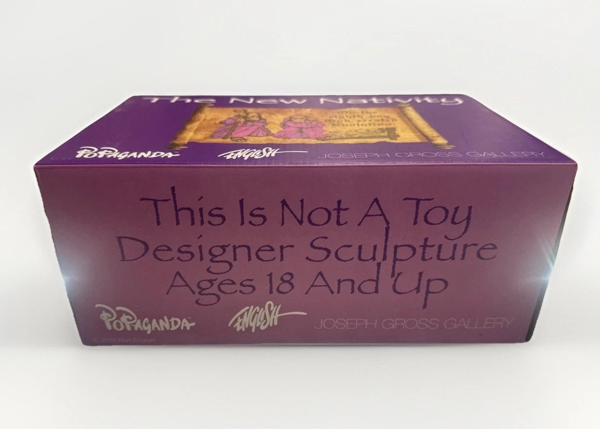 RON ENGLISH THE NEW NATIVITY SCENE HOLIDAY DESIGNER VINYL FIGURE FROM POPAGANDA