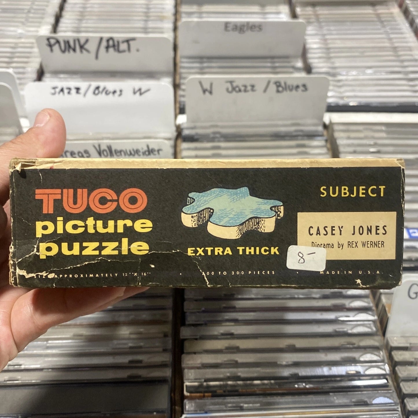 RARE Vintage Children’s Picture Puzzle TUCO Casey Jones (Complete)