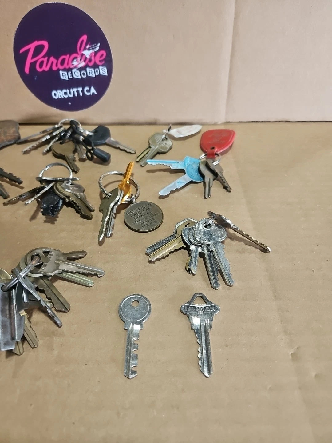 Vintage Keys Random Lot Of Keys With Rings Vintage Rare