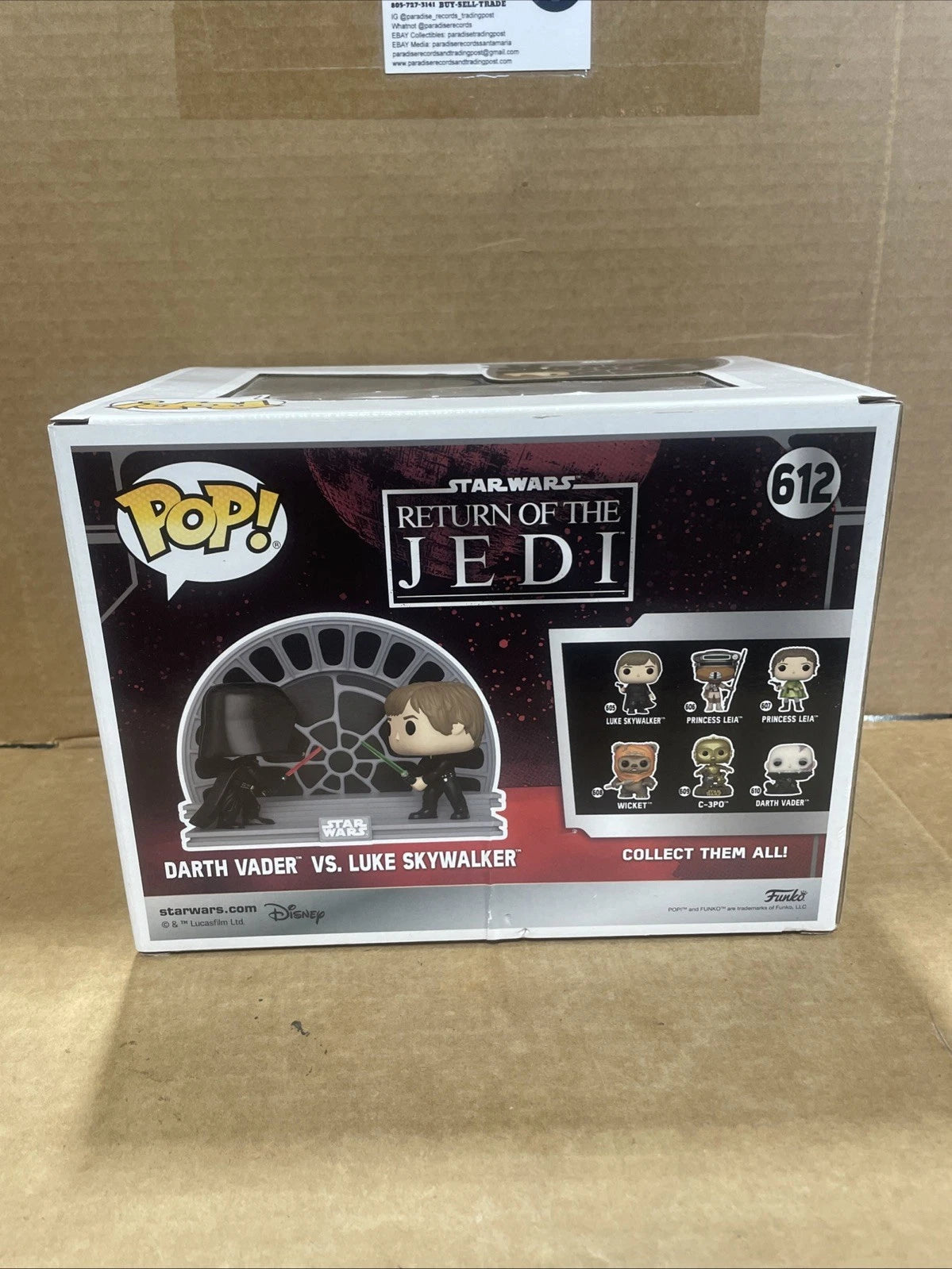 Funko POP! Star Wars: Darth Vader vs Luke Skywalker Return Of The Jedi 40th #612