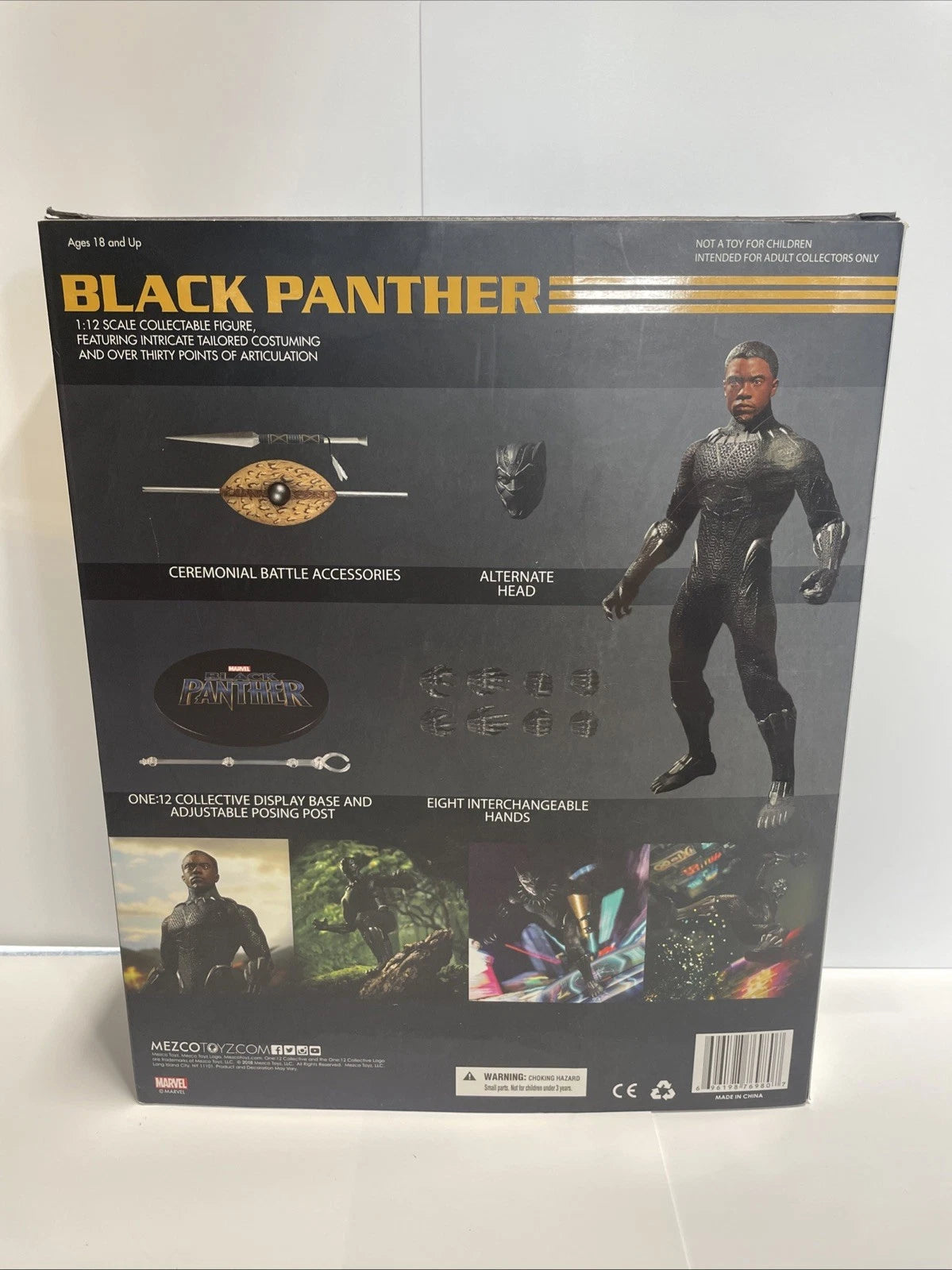 Mezco Toyz One:12 Collective Black Panther Figure
