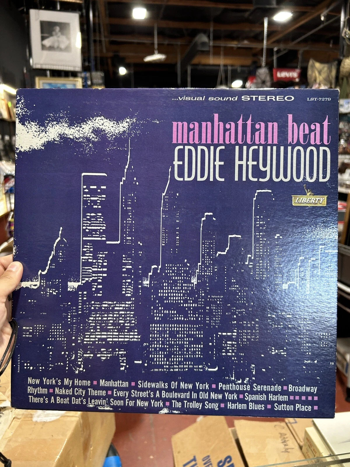 Eddie Heywood "Manhattan Beat" LIBERTY LP LST-7279 vg++ promo