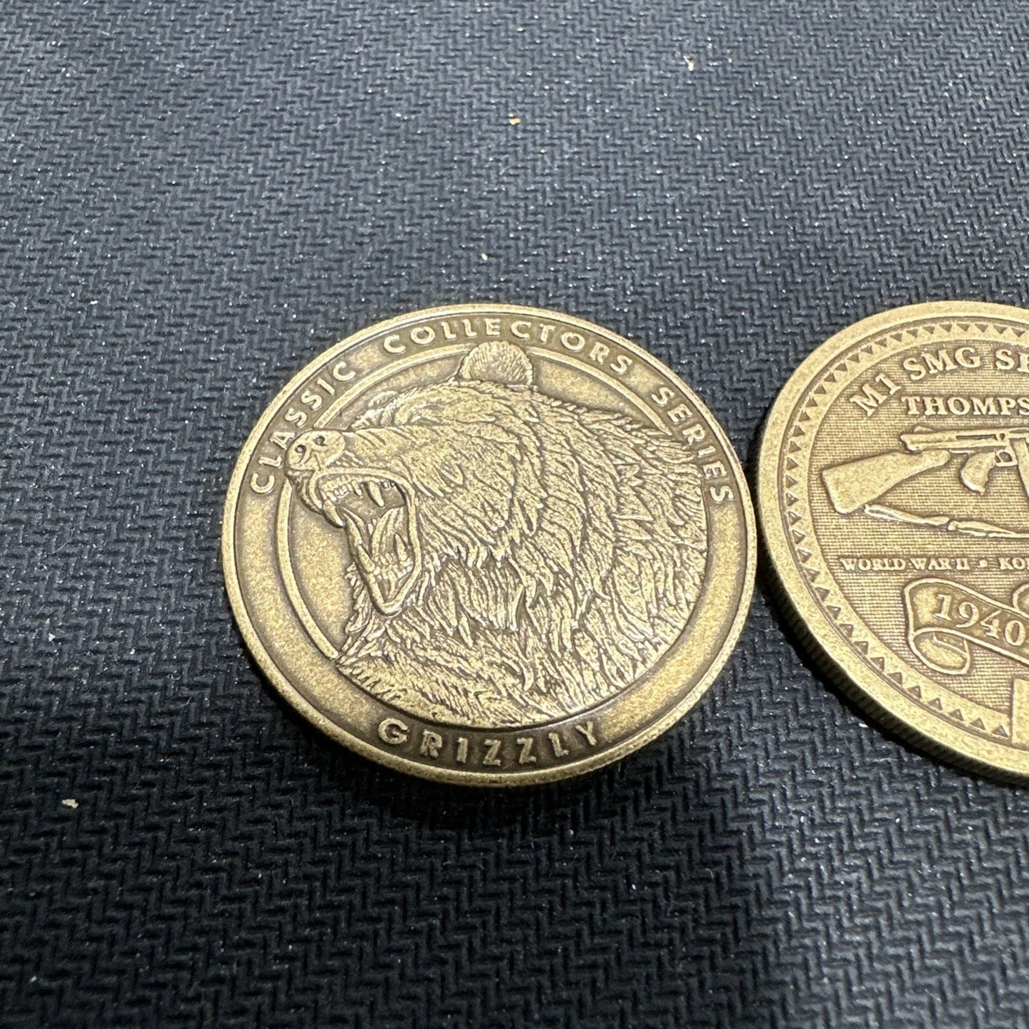 NRA Token Coins Luger, Browning Rifle, Thompson, And Grizzly Coin Lot