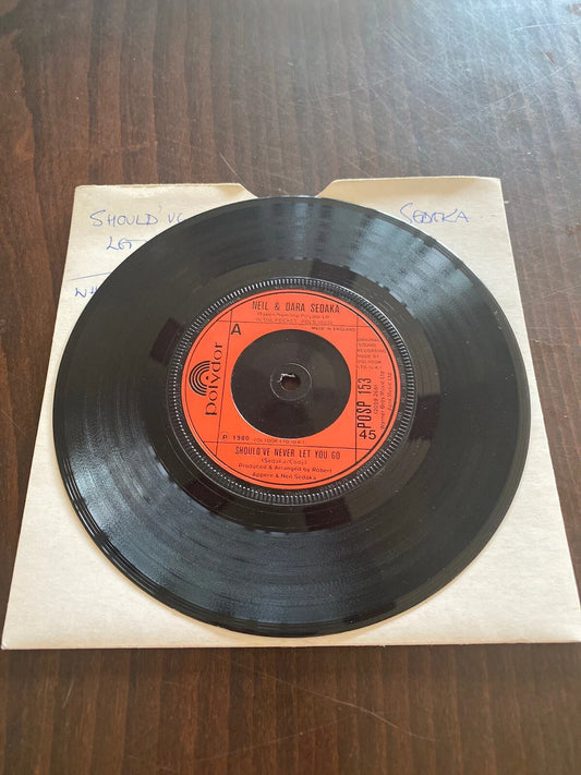 Neil & Dara Sedaka UK import 45rpm Record Vintage VG+