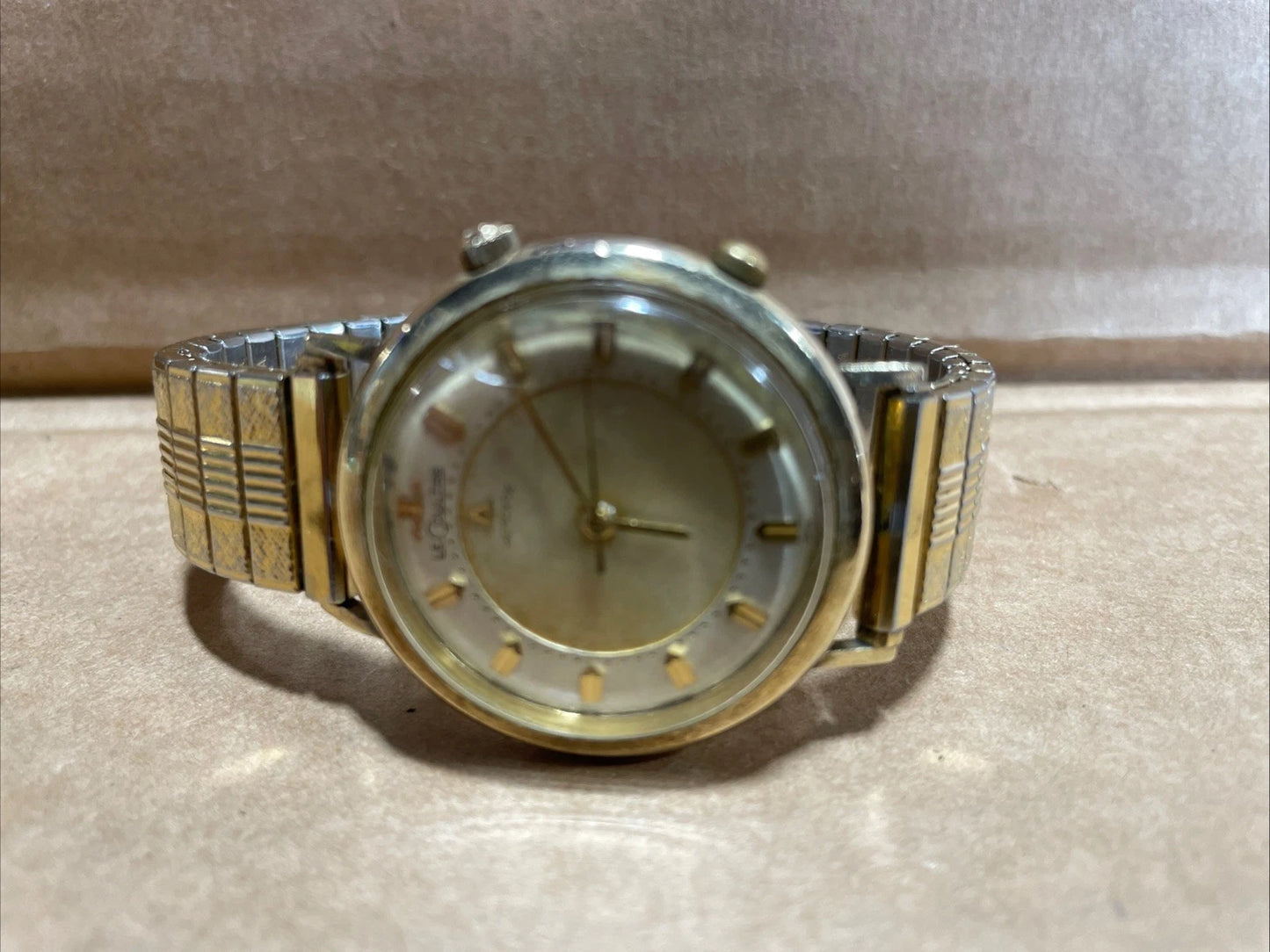 Vintage Collectible LeCoultre Memovox Alarm 10K Gold Filled Watch