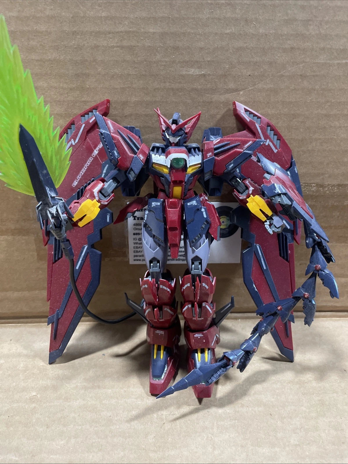 Bandai Gundam Wing RG 1/144 Gundam Epyon Model Kit No Box No Manual Incomplete