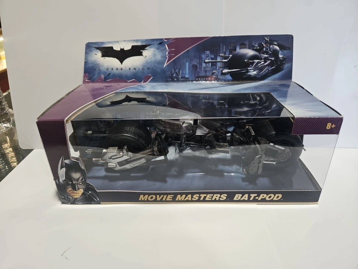DC MATTEL BATMAN THE DARK KNIGHT MOVIE MASTERS BAT-POD 2008 NEW