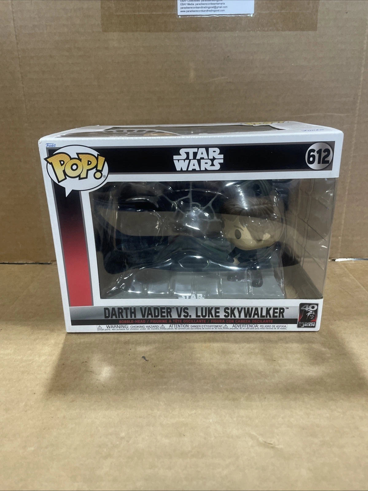 Funko POP! Star Wars: Darth Vader vs Luke Skywalker Return Of The Jedi 40th #612
