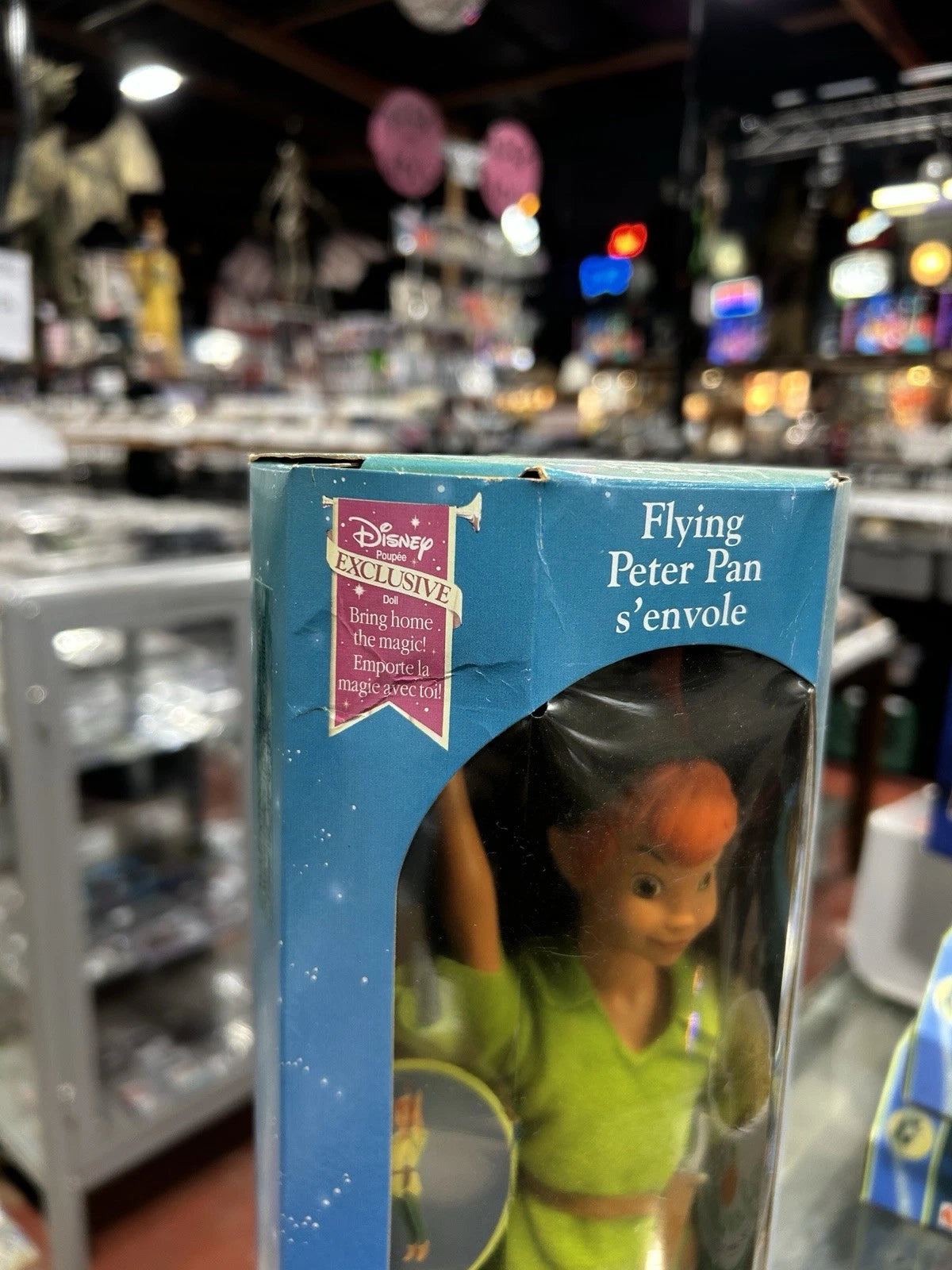 Peter Pan RARE Euro Walt Disney 1993 Flying Peter Pan New In Box