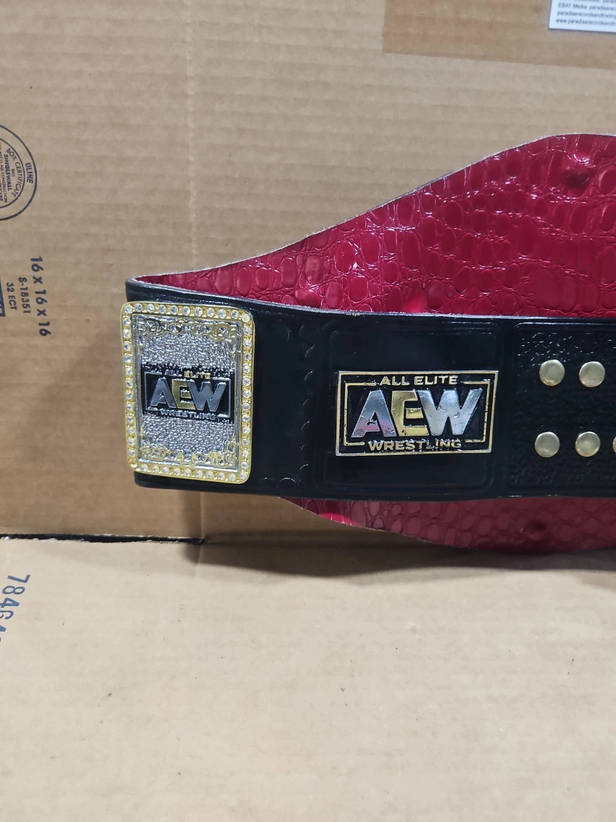 AEW TNT CHAMPIONSHIP BLACK REPLICA TITLE BELT RARE