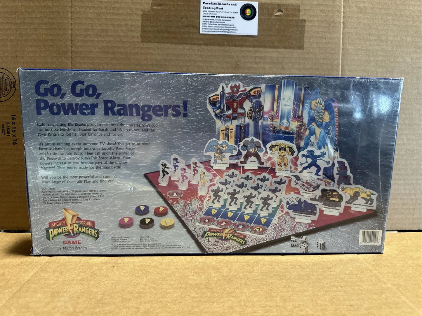 Mighty Morphin POWER RANGERS Board Game Original 1993 SEALED New