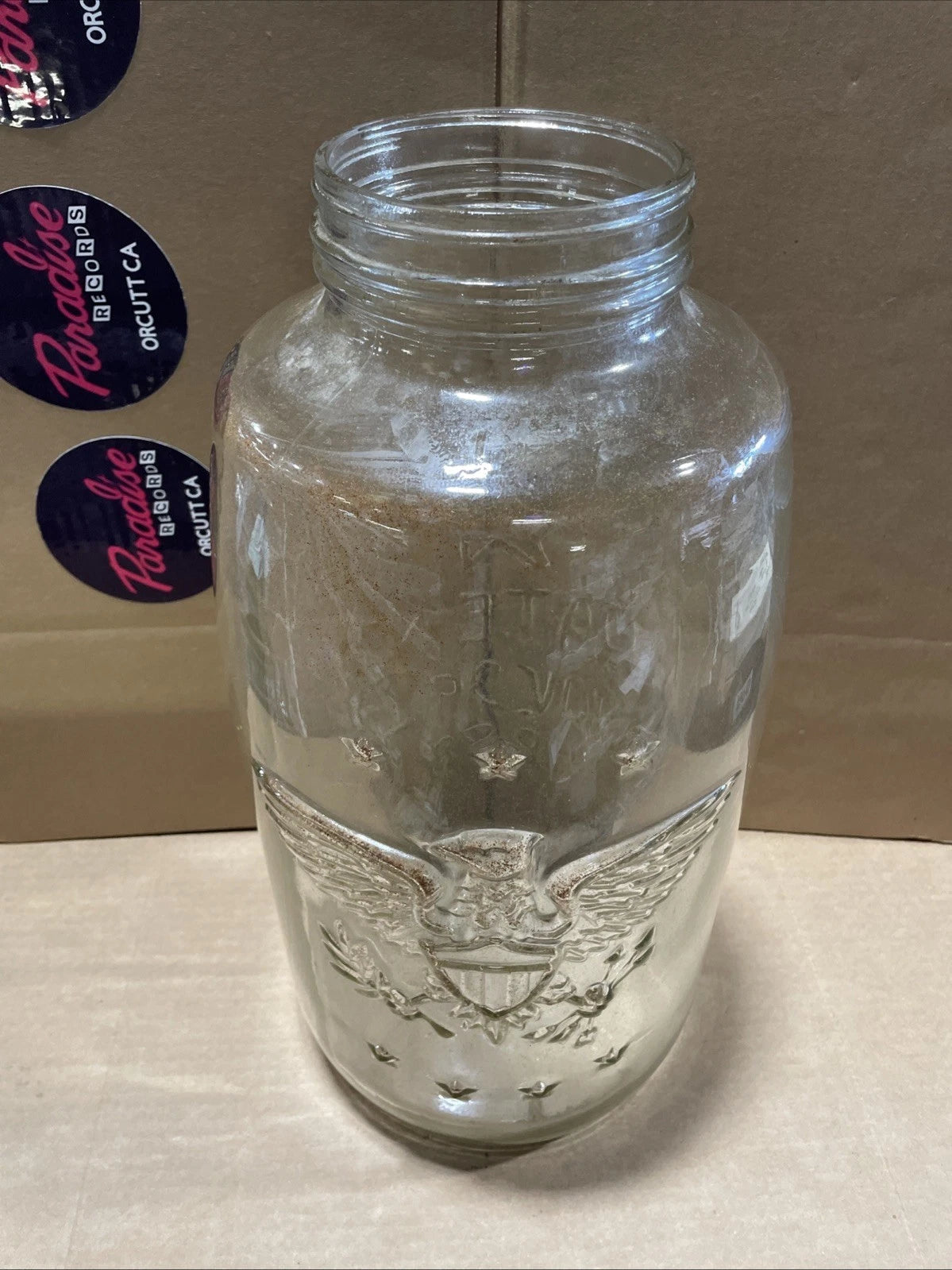 Vintage Mason Pickling Jar 1858 Star Eagle 5 Gallon Rare