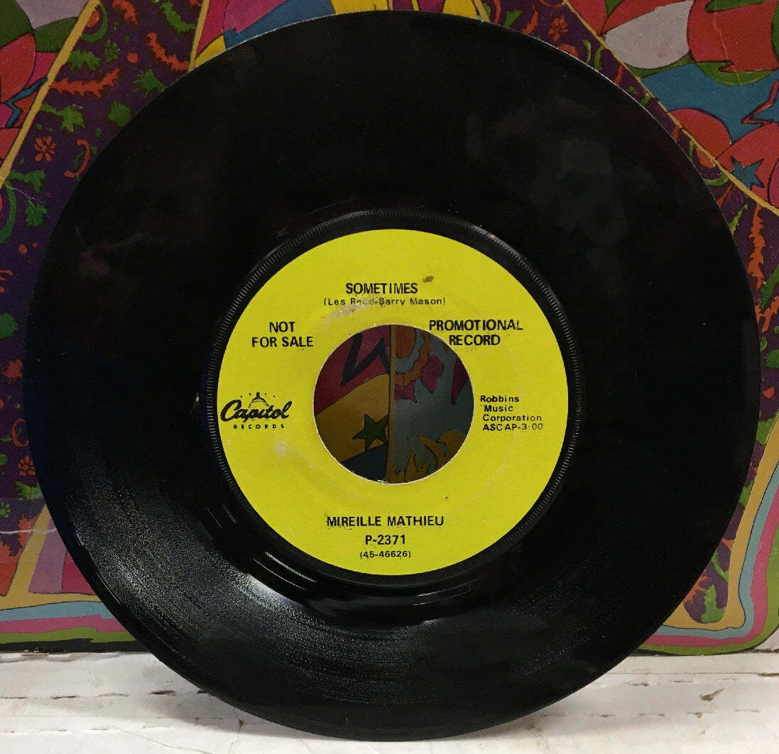 Mireille Mathieu Les Bicyclettes De Belsize Promo 7” P-2371