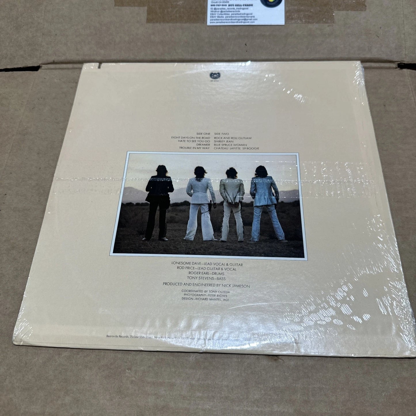Foghat Rock and Roll Outlaws Vinyl LP Bearsville Records BR 6956 New Sealed