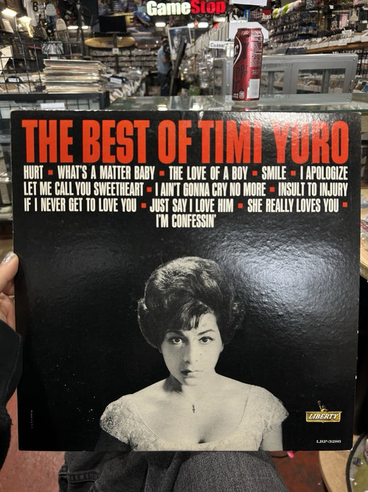 Timi Yuro Lp The Best Of On Liberty - LRp-3286 vg++ White Label Promo Rare!