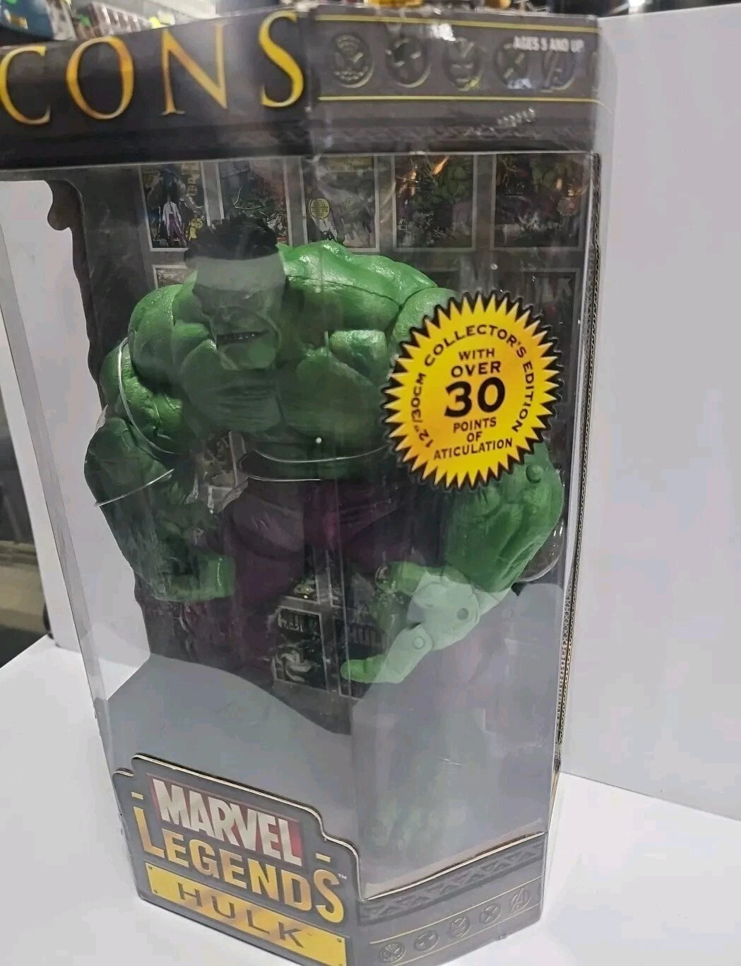 ToyBiz Marvel Legends Icons 12" Large Green Incredible Hulk 2006 Rare
