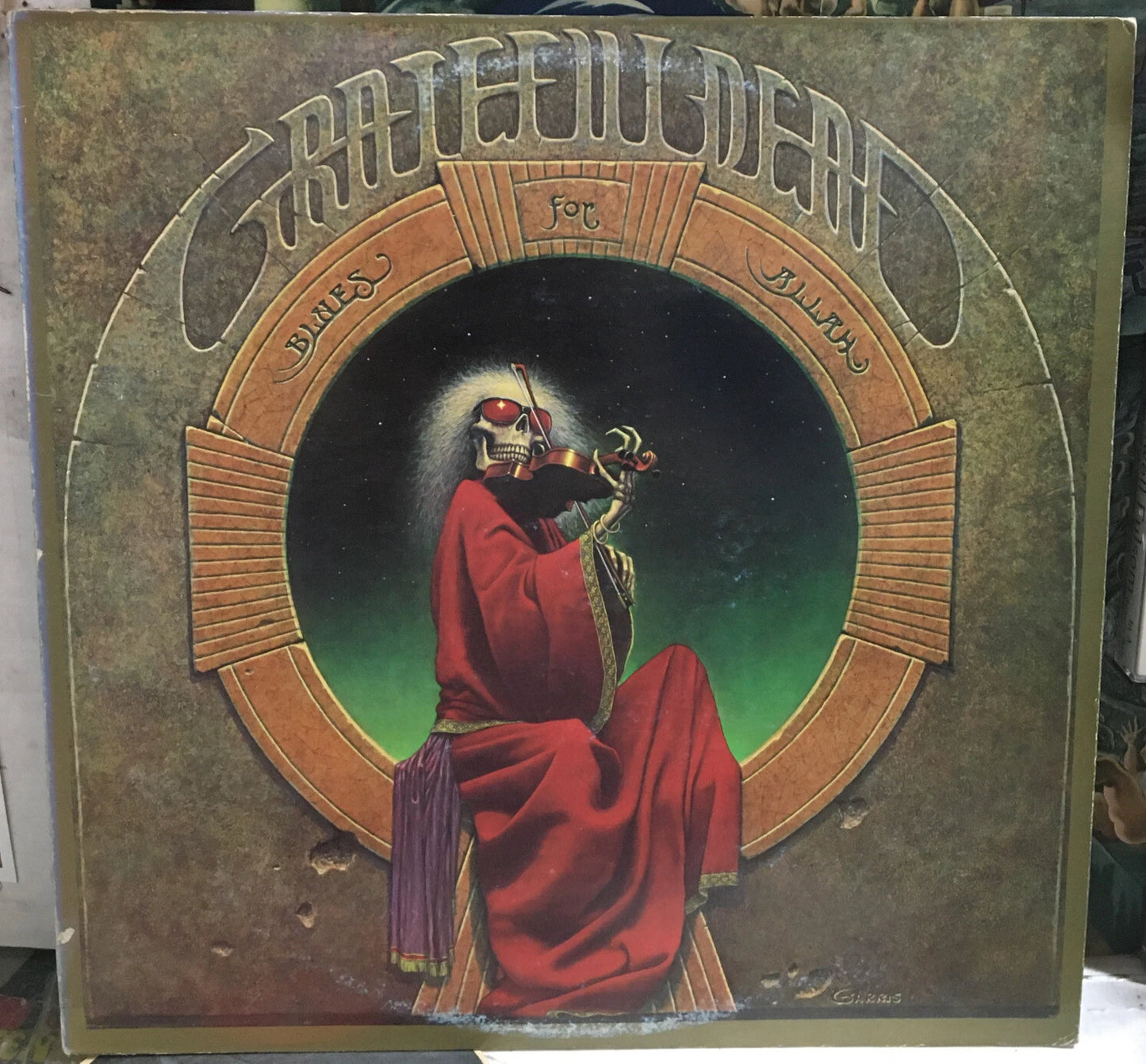 Grateful Dead Blues For Allah Record w/Insert GD-LA494-G Santa Maria Pressing