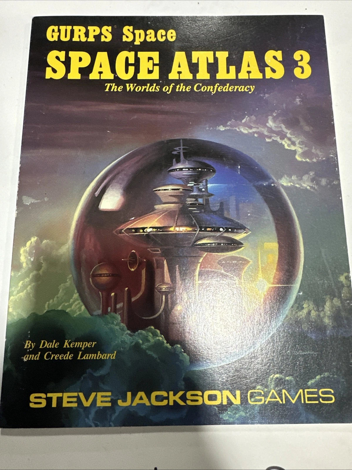 GURPS Space Atlas 3 signed EXC pages Steve Jackson rpg
