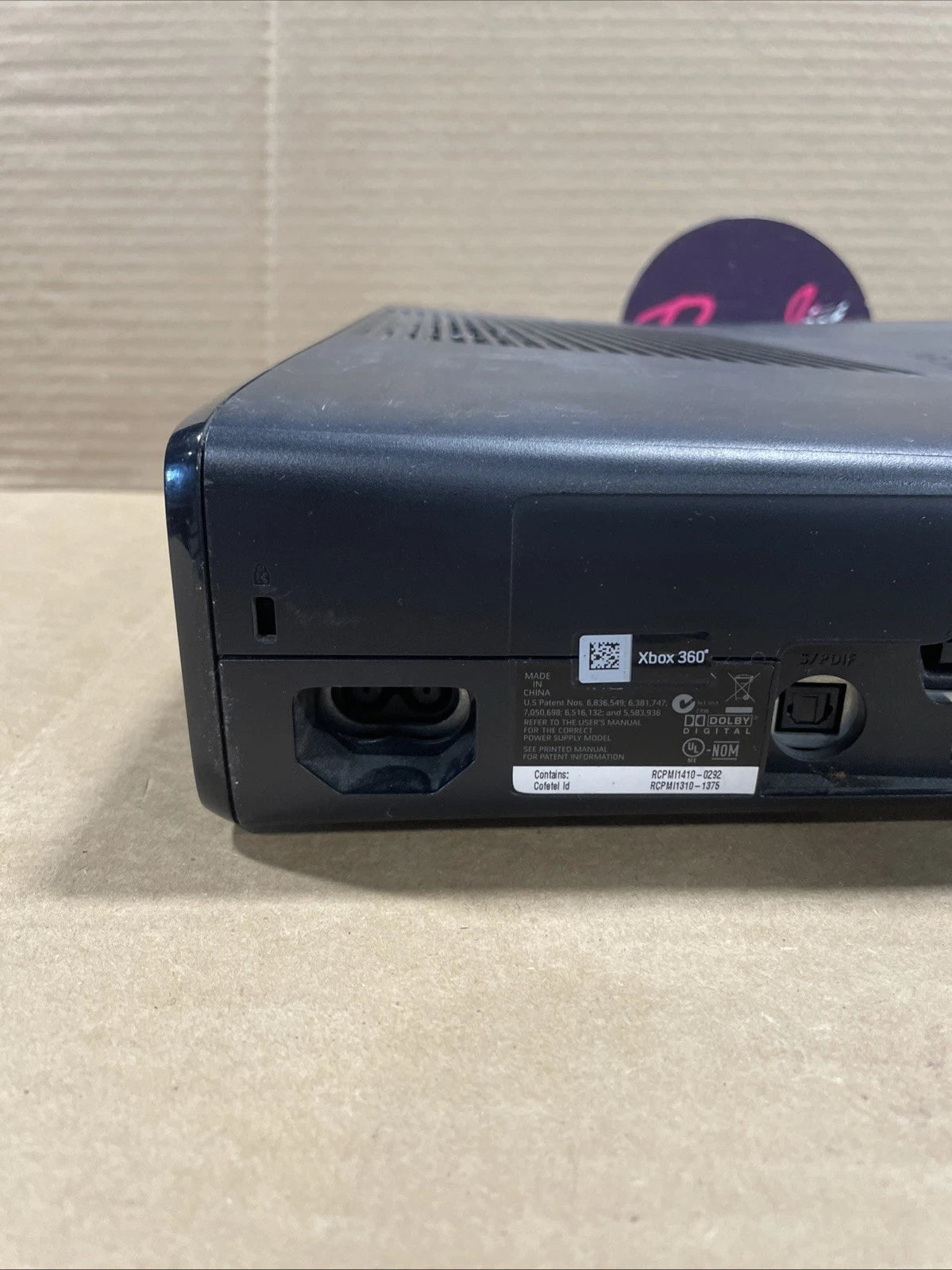 Microsoft Xbox 360 S Console Black 1439 Parts/Repair Lot 1