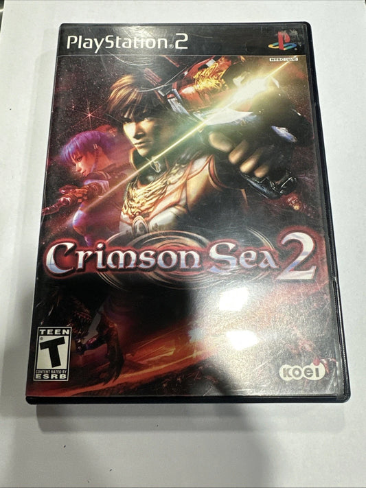 CRIMSON SEA 2 (2004 Playstation 2 PS2) -- Koei RPG No Manual