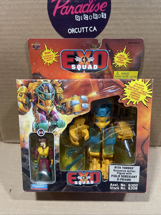 Exo Squad Rita Torres Vintage Playmates 1994 E Frame Opened Retro Open Box