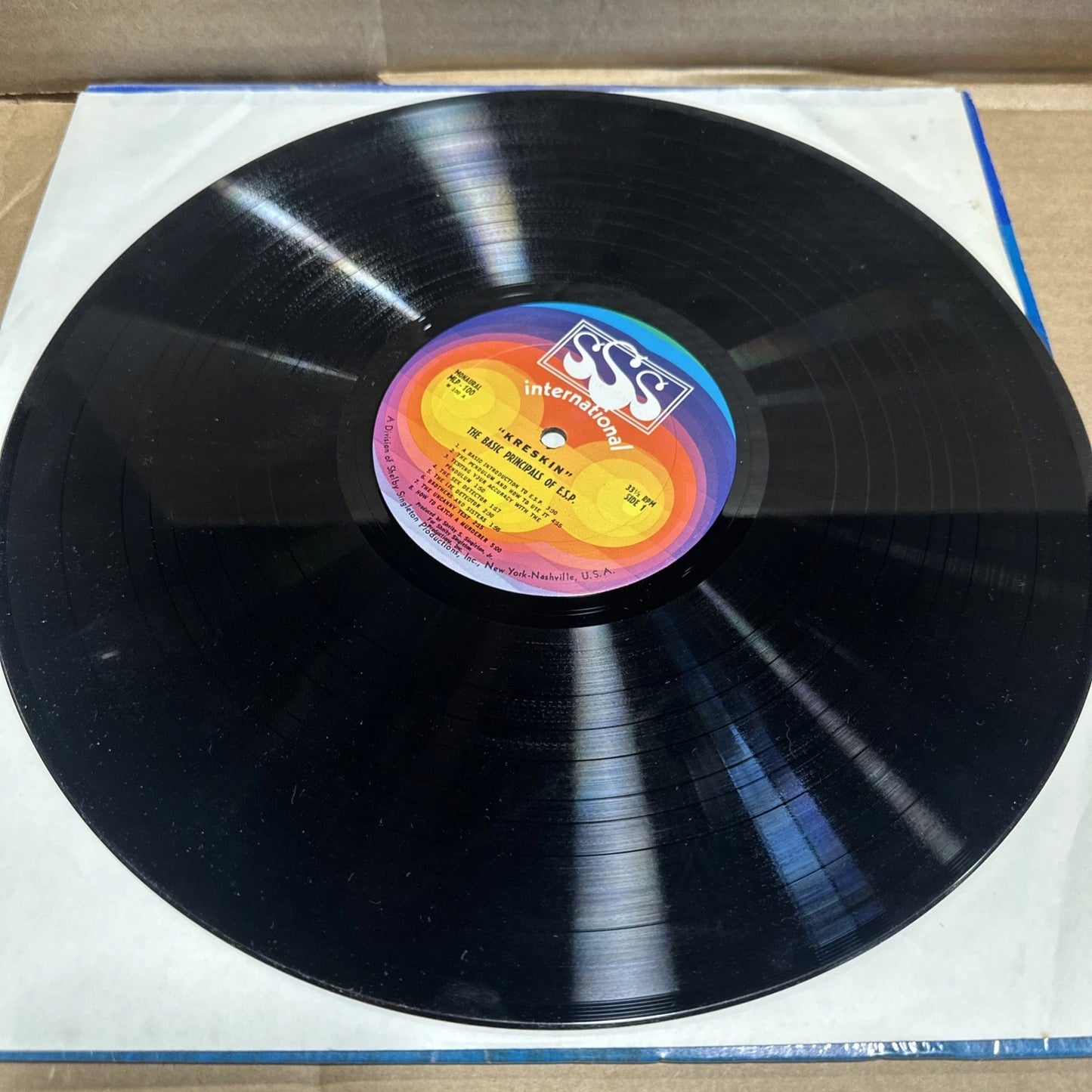 Kreskin’s Basic Principles of ESP LP-Exc Cover in Shrink vg+