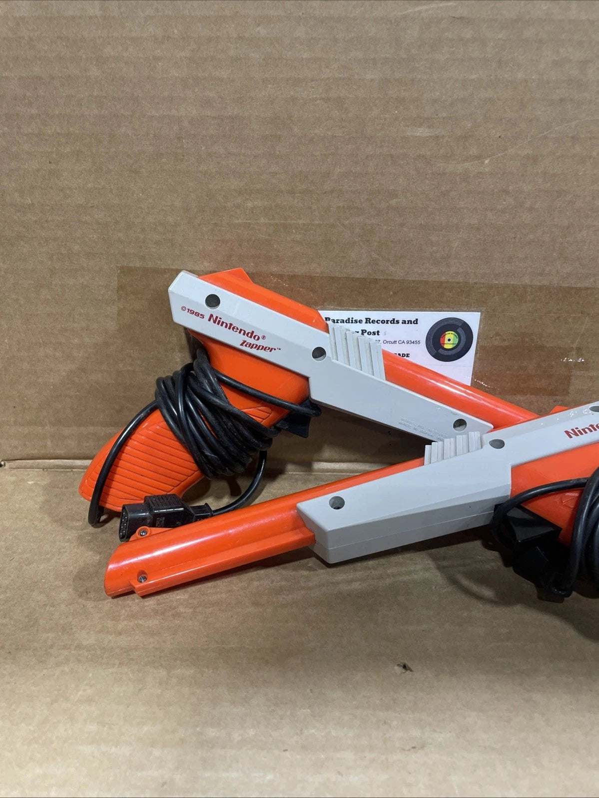 2 Orange Nintendo NES Zapper Duck Hunt Gun NES-005 OEM Light Gun